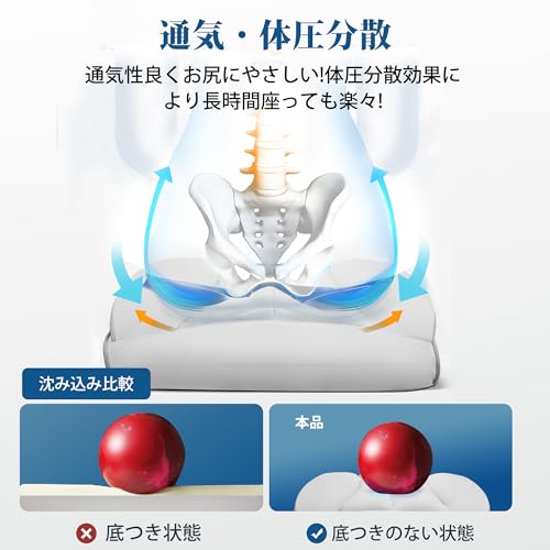 GTRACING ゲーミングチェア ファブリック オットマン 椅子 イス テレワーク 腰痛対策 pcチェア デスクチェア 蒸れない ソファーの座り心地 【ふわふわPP綿採用】 【安心の非再生ウレタン採用】【ポケットコイル採用】 分区サポート 肉厚クッション 140度リクライニング 広い座面 ハイバック 高さ調節 GT200-Wt [4]