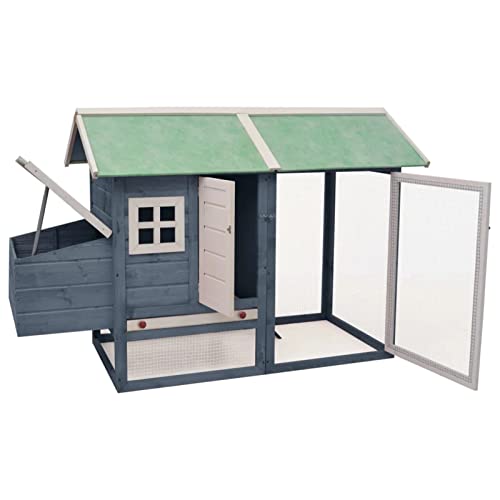 Chamber Hühnerstall Outdoor Bunny Großer Holzkaninchenstall Hühnerkäfig Mit Belüftungstür, Abnehmbarem Tablett & 2… – Bild 4