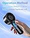 AUIIAH Portable Handheld Fan Personal Small Turbo Hand Fan Powerful, Cooling, Lanyard, USB Rechargeable, 5 Speeds, Makeup, Gifts for Women Men, Kid, Mom, Hot Summer, Travel, Sports, Wedding Use