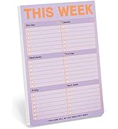 1-Count Knock Knock This Week Pads, To Do List Notepads, 6 x 9-inches each (Pastel)