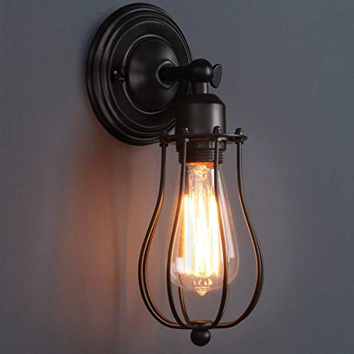 Rustic Wall Sconces Wire Cage Wall Sconce Black