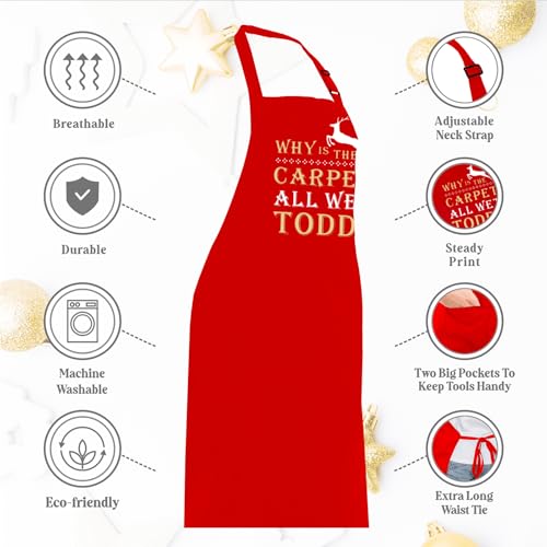 Presentes de férias de Natal, pacote com 2 aventais de Natal combinando para casais, mercadorias da