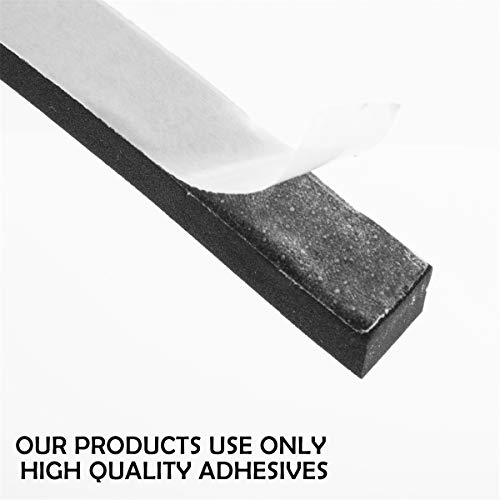 Adhesive Foam Tape-3 Rolls, Total 59 Feet Long 1/4 Inch Wide X 1/8 Inch Thick, Weather Stripping For Doors And Window High Density Foam Seal Tape Sliding Door Weather Strip,（3 X 19.7 Ft Each） #TOP5