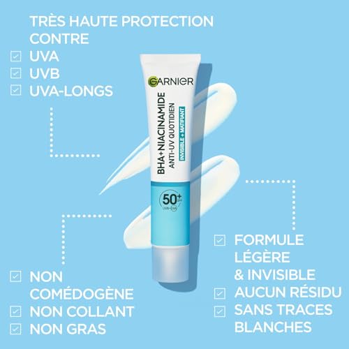 Garnier Pure Active Anti Uv Quotidien Anti Imperfections Spf 50+ 40ml Protection Solaire - vue 5