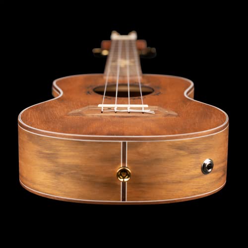 Ortega Guitars Ukulélé Ténor électro-acoustique – Série Lizard – Housse incluse – Paldao, Acajou (LIZARD-TE-GB) - Les Beatles, Paul McCartney, John Lennon, RIngo Starr, George Harrison Ortega Guitars Ukulélé Ténor électro-acoustique - Série Lizard - Housse incluse - Paldao, Acajou (LIZARD-TE-GB) – Image 6