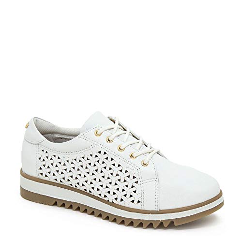 Sapato Oxford Tratorado Verofatto 6016023 Couro Branco