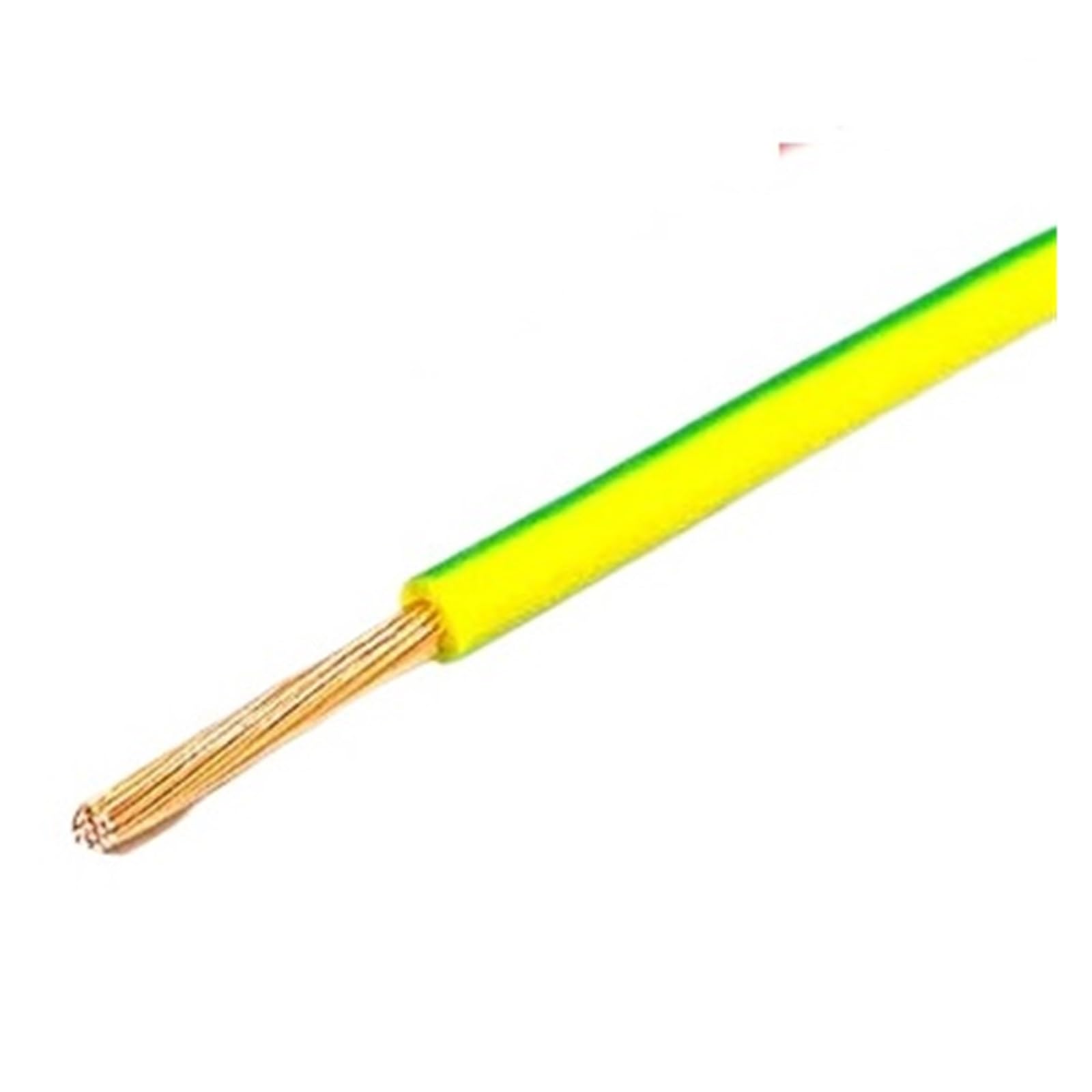 Cable doméstico de 2 Metros 18/17/15/13/9/11 AWG iluminación de decoración del hogar Flexible de un Solo núcleo de Cobre multihilo(Yellow-Green 2m,16mm2 6 AWG)