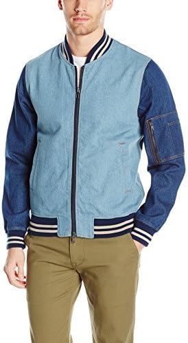 Stone Grant Denim Denim Bomber Jacket 