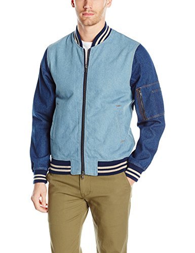Stone Men's Grant Denim Bomber Jacket 