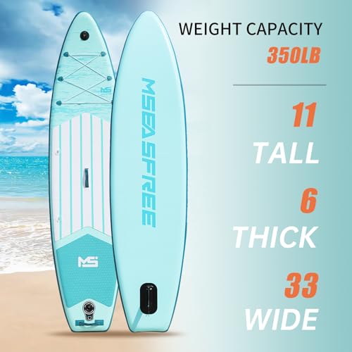 11336-Premium-Inflatable-Stand-Up-Paddle-Boards-with-Durable-SUP-Paddle-Board-Accessories-Wide-Stable-Design-Includes-Backpack-Required-Parts-Non-Slip-Comfort-Deck-for-Youth-Adults 11”33“6 Premium Inflatable Stand Up Paddle Boards with Durable SUP Paddle Board Accessories Wide Stable Design Includes Backpack Required Parts Non-Slip Comfort Deck for Youth & Adults - Image 5