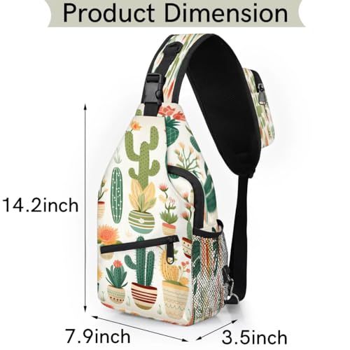 Bolso cruzado unisex tipo sling para senderismo y viaje miniatura 2