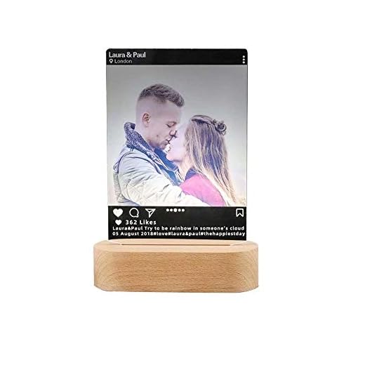Personlig 3D LED-lampa med foto, fotolampa personlig, gravyr personlig text 3D nattlampa, 3 färger personlig fotogåva med din egen bild & text, alla hjärtans dag