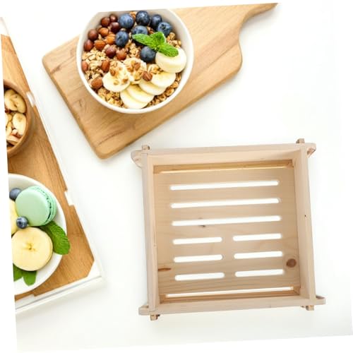 Bandeja de sushi pequeña de madera estilo japonés miniatura 6