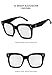 Produktbild Sonnenbrille Big Box Cat Eyes Damen Sonnenbrille Polarisierte Weibliche Sonnenbrille Retro-Stil Big Cat Eye Brille-C4