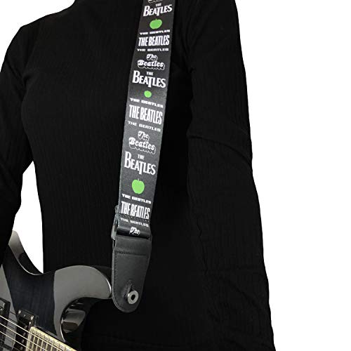 P Perri's Leathers Ltd. The Beatles - Guitar Strap - Polyester – Green Apples - Official Licensed Product - For Acoustic / Bass / Electric Guitars – Adjustable - Made In Canada (Lpcp-6105) #TOP4