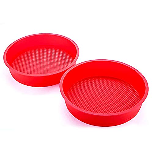 Rubber Cake Pans. A Baker and Cook 3 Piece Round Silicone 7 ¼ Inch Cake