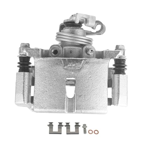 Image of Detroit Axle - Rear Brake Calipers w /Bracket Replacement for 2005-2009 | Chevy Uplander Buick Terraza Pontiac Montana Saturn Relay - 2pc Set
