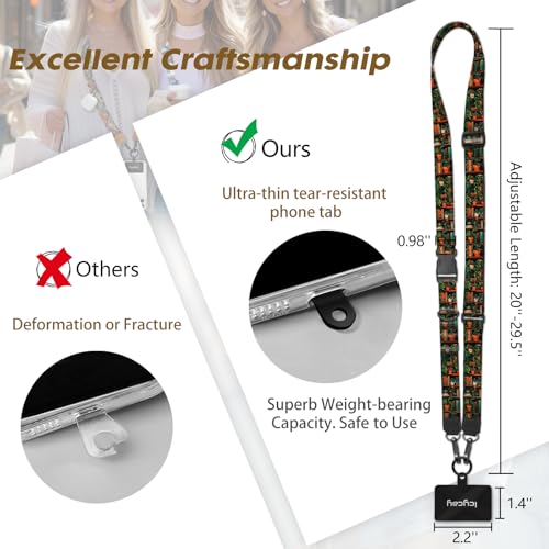 Image of Icycay Phone Lanyard Crossbody Strap Neck Adjustable Teacher Women Book | for Cell Phone Case Keys ID Badges, Anti Theft, Multifuctional, Cute Phone Holder, Travel Hiking Essential Accessories, Gifts