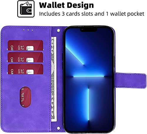 Coque antichoc iPhone 14 Pro Max protectrice et durable à rabat violet - 3