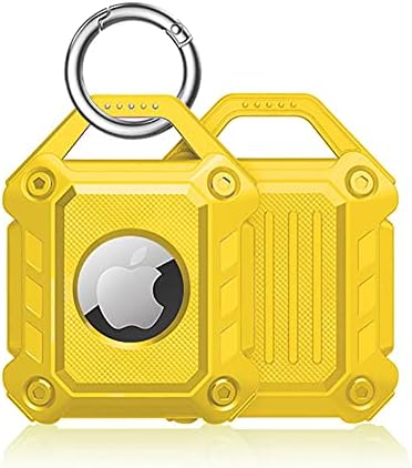 Sichy Waterproof Airtag Keychain Holder Case,Screw Full Cover Compatible with Apple Air Tag Tracker Key Ring Air Tags Protective Cover, TPU Case for Keys, Bags, Luggage and Pet Collar