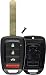 KeylessOption Keyless Entry Remote Uncut Key Case Fob Shell Cover Replacement