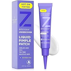 ZitSticka Liquid Pimple Patch - Invisible Pimple Patches for Face, Pimple Cream, Salicylic Acid Spot Cover For Face, Liquid Pimple Patch Large & Clear Fits to Makeup (Liquid Patch 0.3oz,10ml)