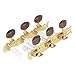 ibasenice 2pcs String Classical Guitar Tuners Guitar Tuning Pegs Guitar Replacement Accessory Acoustic Guitar Pegs Guitar Tuner Acoustic Locking Tuners Acoustic Guitar Tuner Metal Bass