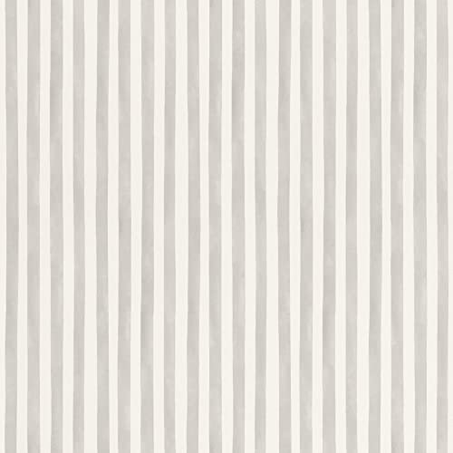 Rasch Bambino XIX 252767 - Papel pintado no tejido (10,05 m x 0,53 m), color gris y blanco