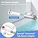 Four in One Tub Spout Adapter, Bathtub Faucet Spout Adapter kit, for Universal 1/2'' Copper Pipe, 1/2'' IPS and 3/4'' IPS, Includes Tub Spout Diverter Repair Kit with Assembly Tool