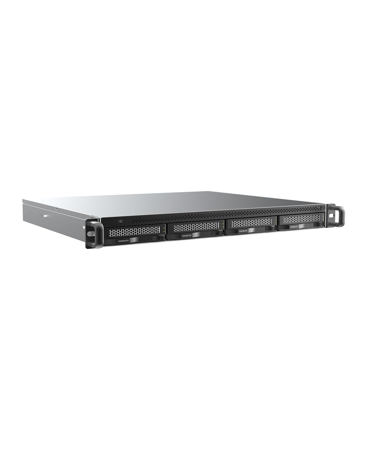 TERRAMASTER U4-500 4Bay Ultra-Short Rackmount NAS per Aziende (Diskless) | Intel Core i3-1215U 6-Core, 8GB DDR5 RAM, Dual 10GbE LAN, 2x M.2 NVMe, BBS Backup Suite