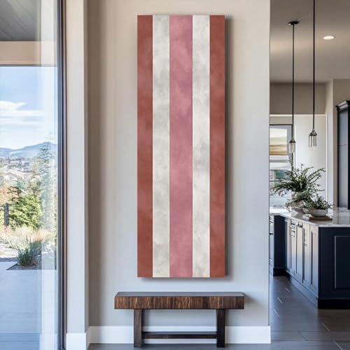 Tableau sur toile pour habiller un mur étroit et moderniser un couloir sombre sans cadre