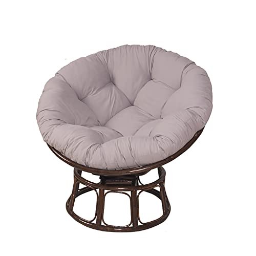 LZZTU Papasan Cushion Cover, Skin-Friendly-Soft Microfiber Fabric, Machine Washable Zippered Papasan Chair Cushion Slipcover Only (Grey, 43.3 in)