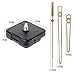 CGTENBS Quartz Clock Movement Mechanism Hands Wall Repair Tool Parts Silent Kit Set DIY Gold Pointer