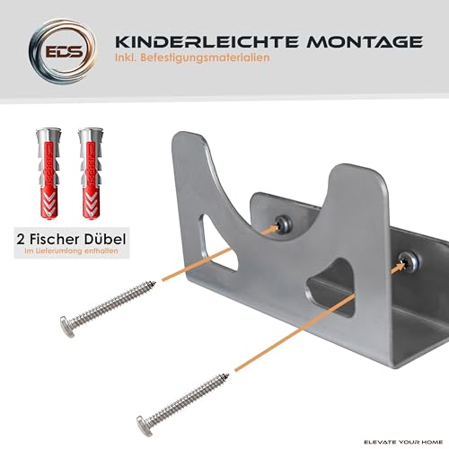 EDS - Premium haakse slijper wandhouder in roestvrij staal | wandhouder | 115-125 mm | incl. bevestigingsmateriaal | geschikt voor vele fabrikanten - Einhell - Makita - Bosch - Dewalt - Flex - en nog - Afbeelding 4