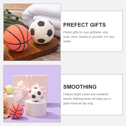 Bombas de baño balón de fútbol fragancias maravillas marina burbujas set x2 5