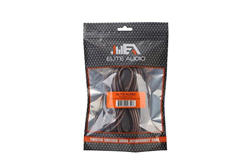 Elite Audio 20Ft. 2-Channel Twisted & Shielded Rca Audio Interconnect Cable | 2-Male To 2-Male Cable Connectors | Professional Quality #TOP2