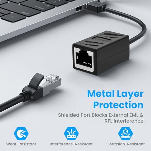 8 adaptadores RJ45 hembra a hembra para Ethernet miniatura 5