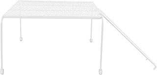 Cabilock 1 Set Pet Feeding Rack Poultry Coop Cage Accessories Chicken Ladder Bridge Chicken Ladder Ramp Chicken Ladder Perch Rutin Chicken Platform Rutted Chicken White Wrought Iron to Feed