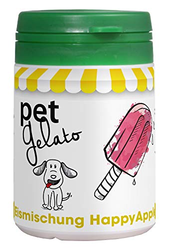 petGelato HappyApple 44 g – Eismischung für Hunde & Katzen | Sommerliche Futterergänzung mit...