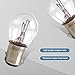Flygun 10 PCS Car 1157 P21/5W S25 BAY15D Light Bulb, Double Tail High and Low Brake Light Bulb Turn Signal Light Bulb LongerLife Replacement, Universal Halogen Brake Tail Light Parking Light (White)