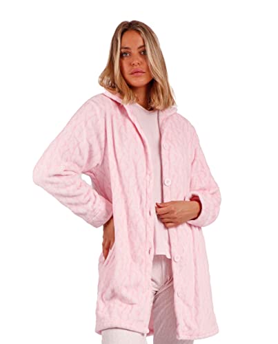 ADMAS Bata Mujer Invierno con Cremallera Classic – Bata Polar Mujer Suave y Acogedora, Ideal para Ropa Mujer Invierno en Casa, Relajarse con Comodidad y Calidez en Días Fríos