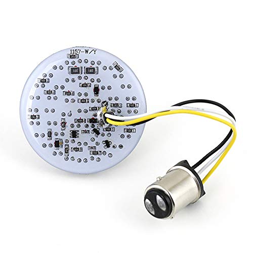 ZYTC 3 1/4" LED Turn Signals Flat Style Front 1157 LED Turn Signal Kit For Harley