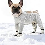 Anti Dust Pants with Shoes for Dogs Outdoor Anti Dirt Pants for Dogs for Small/Medium Dog in Rain/Snow/Hiking(L)