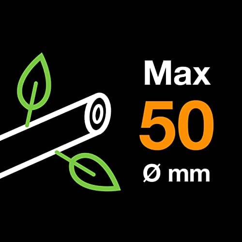 Fiskars PowerGear II Sekator nożycowy do świeżych gałęzi, Pokryty powłoką antyadhezyjną, Hartowana stal, Długość: 70 cm, Czarno-pomarańczowy, L78, 1000584
