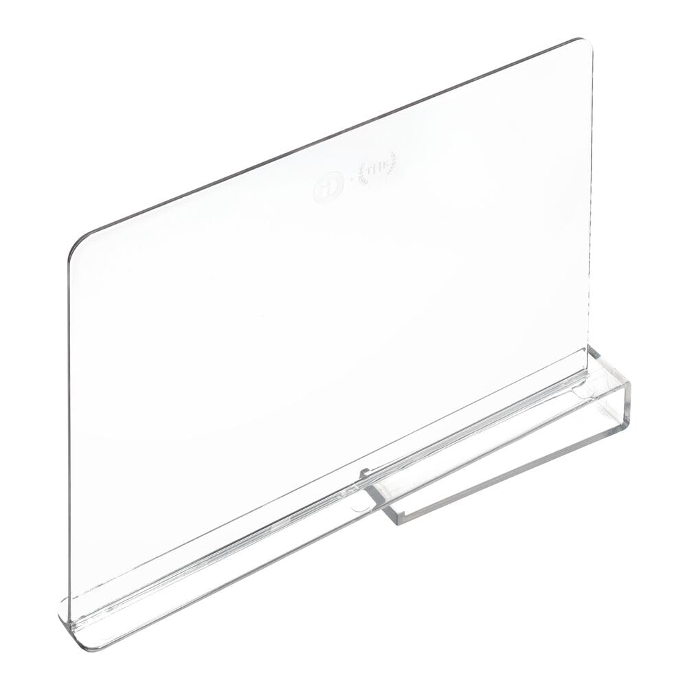 The Home Edit by iDesign 30,5cm by 22,9cm Clear Recycled Plastic Shelf Divider For Closet Organisation and Separation