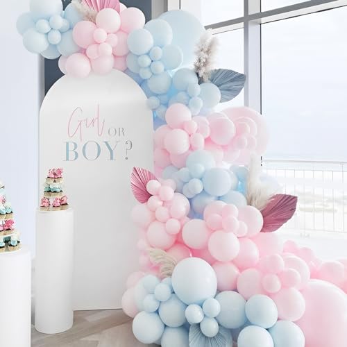 Image of Voircoloria 90pack Light Blue Balloons Different Size 18 /12 /10 /5 Inch Baby Blue Balloon Garland Arch Kit for Boys Girls Birthday Party, Baby Shower, Wedding, Gender Reveal, Baby Shower Decorations