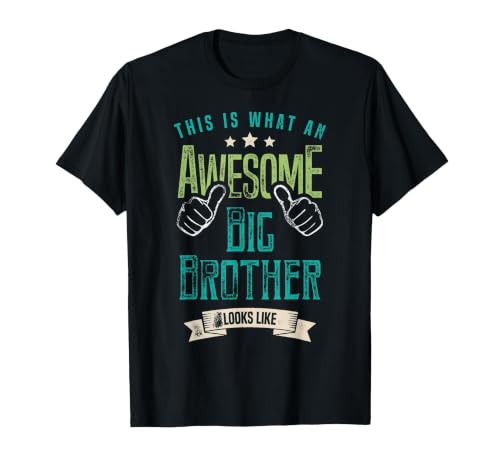 This Is What An Awesome Big Brother Looks Like Shirt T-Shirt, Men, Black, 3X-Large