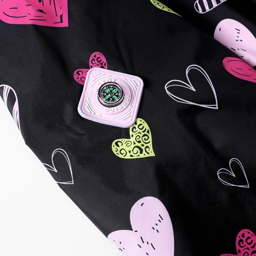 MGEOY Girls Rain Jacket Lightweight Waterproof Hooded Cotton Lined Raincoat Windbreaker for Kids Size 4-12 Years4