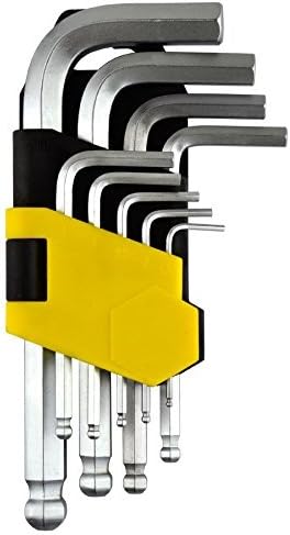 Metric MM Stubby Hex Allen Key Set Ball Ended 1.5mm - 10mm 9pc Kit