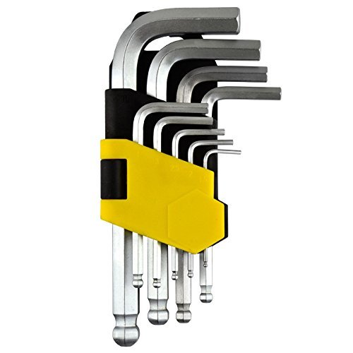 AB Tools Metric MM Stubby Hex Allen Key Set Ball Ended 1.5mm - 10mm 9pc Kit